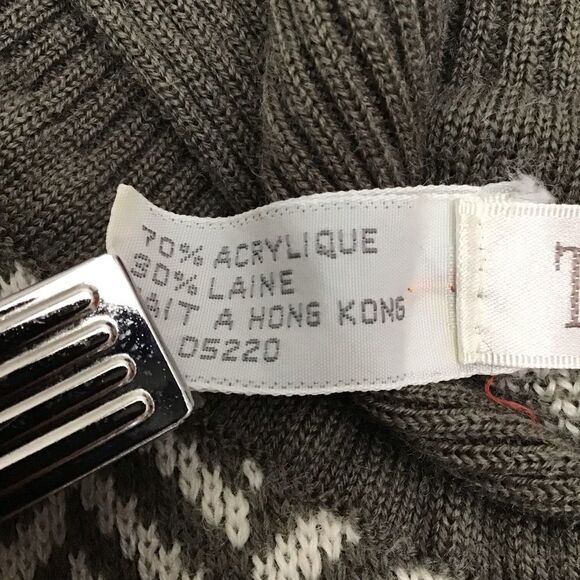 THALIE chunky knit wool blend sweater small neutral tones fall winter co… - Picture 6 of 15